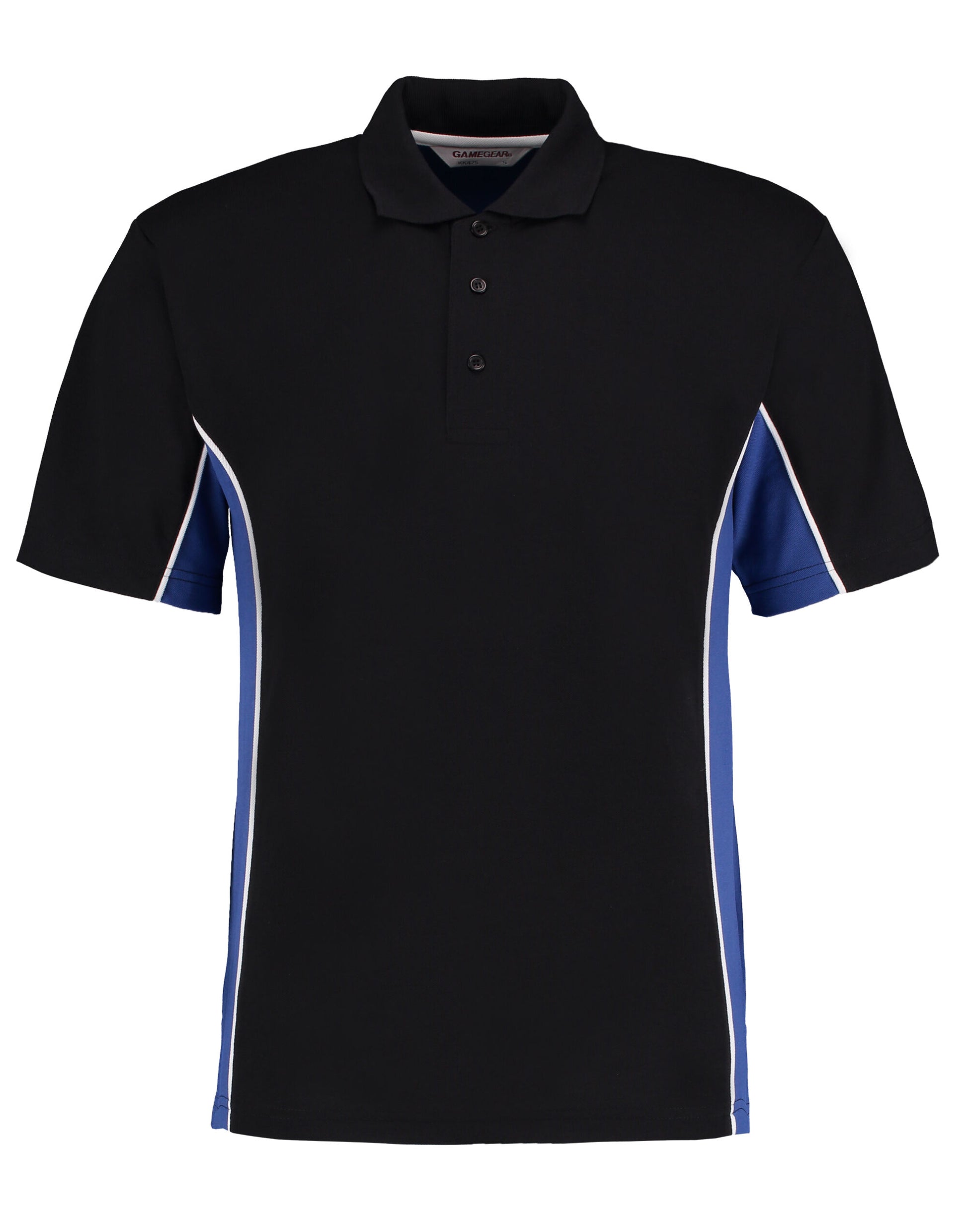 Classic Fit Track Polo - Black/Royal/White