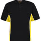 Classic Fit Track Polo - Black/Sun Yellow/White