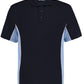 Classic Fit Track Polo - Navy/Light Blue/White