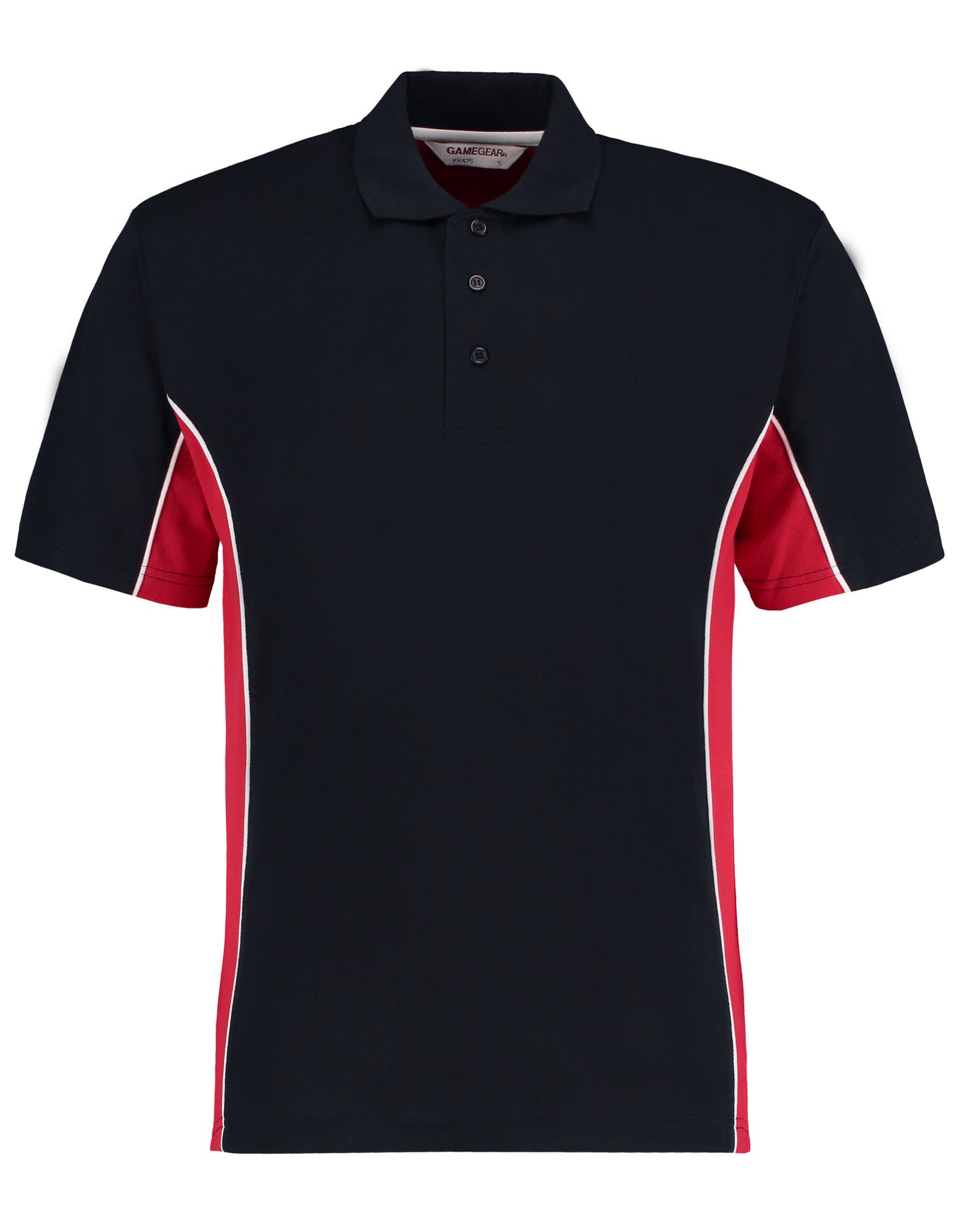 Classic Fit Track Polo - Navy/Red/White