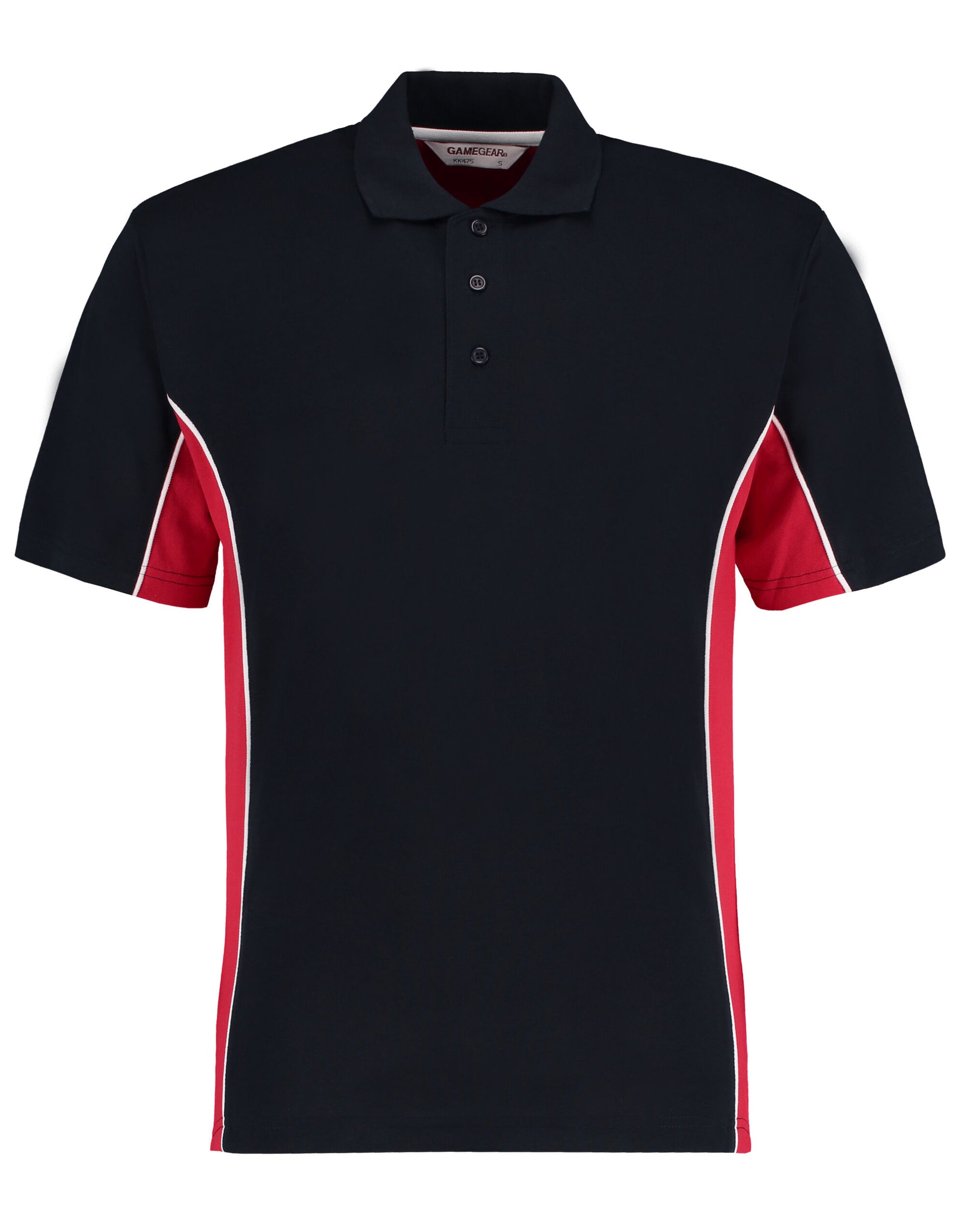 Classic Fit Track Polo - Navy/Red/White