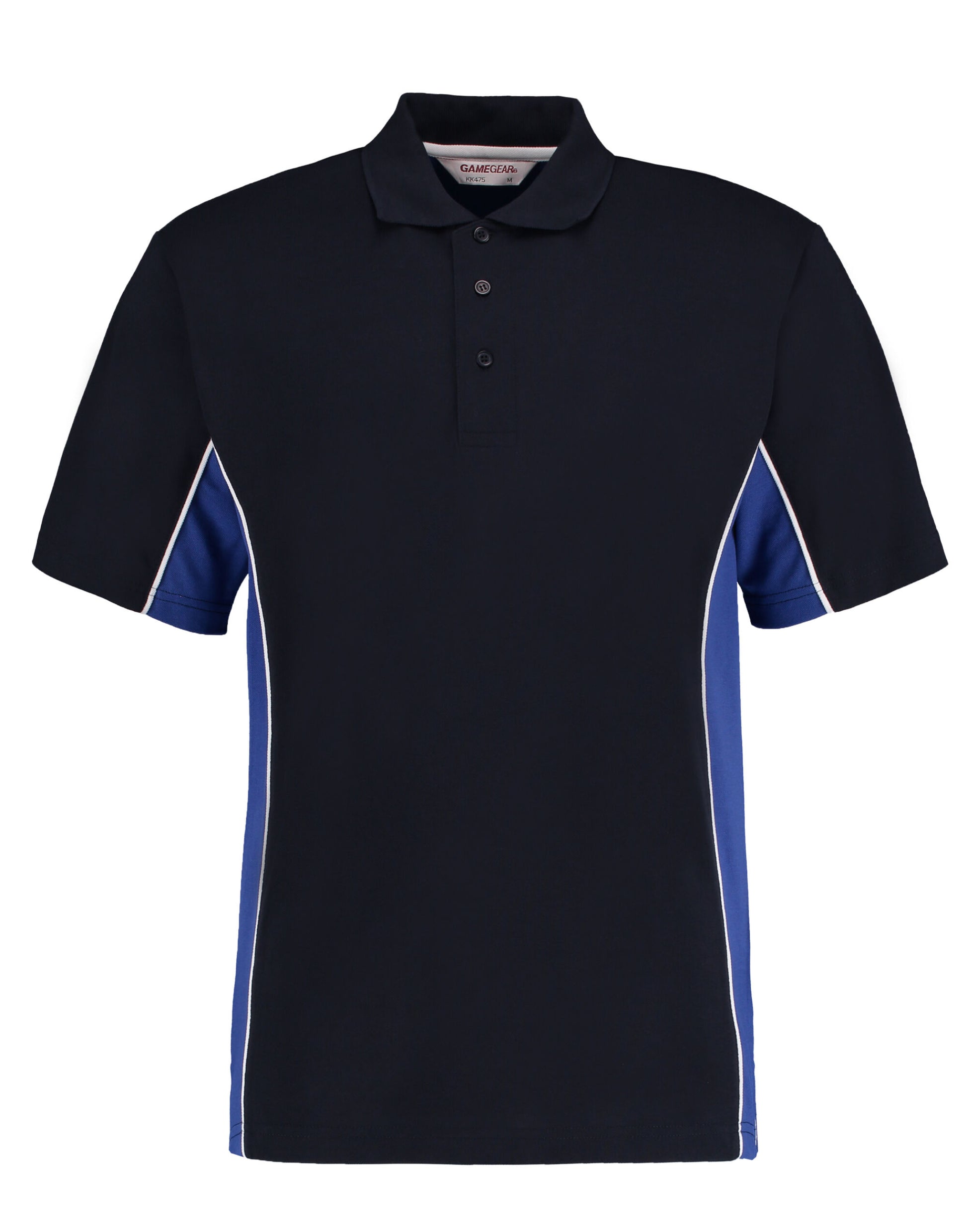 Classic Fit Track Polo - Navy/Royal/White