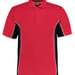 Classic Fit Track Polo - Red/Black/White