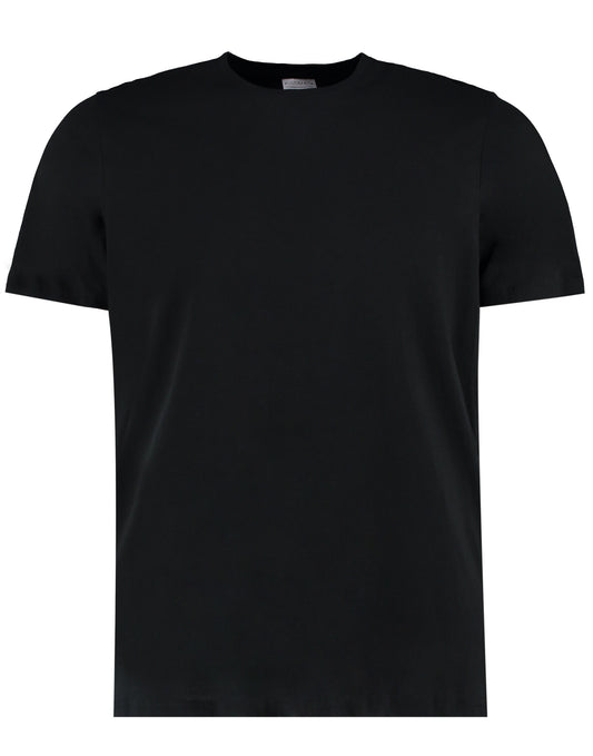 Fashion Fit Cotton Tee - Black
