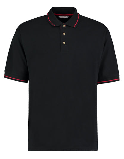Classic Fit St.Mellion Polo - Black/Bright Red
