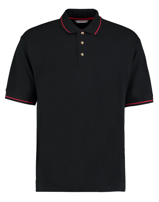 Classic Fit St.Mellion Polo - Black/Bright Red