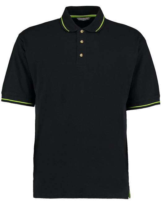 Classic Fit St.Mellion Polo - Black/Lime