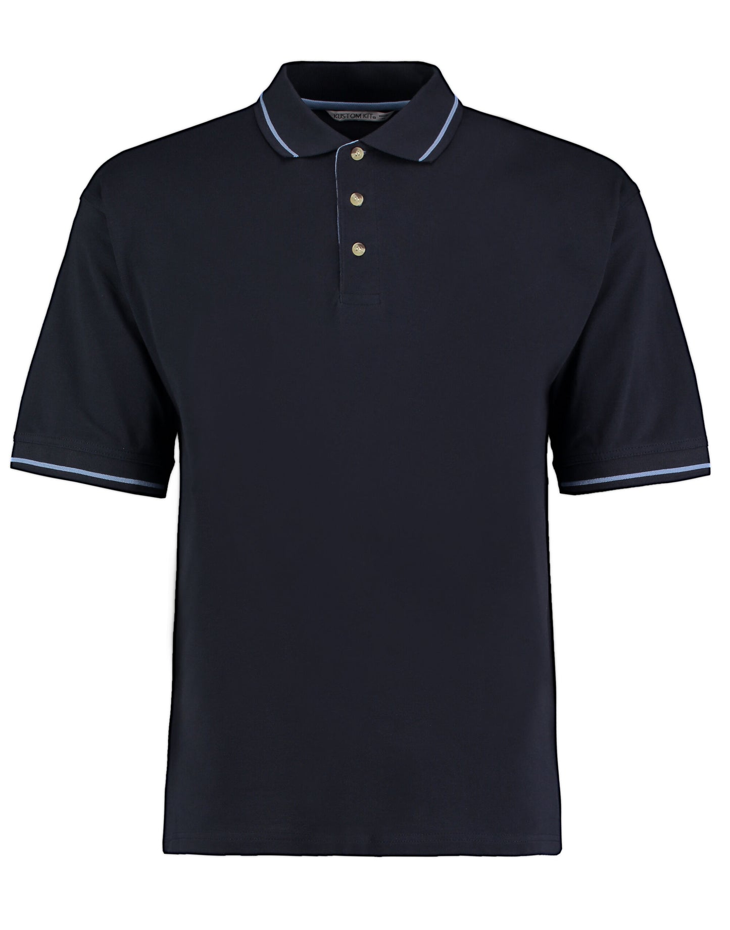 Classic Fit St.Mellion Polo - Navy/Light Blue