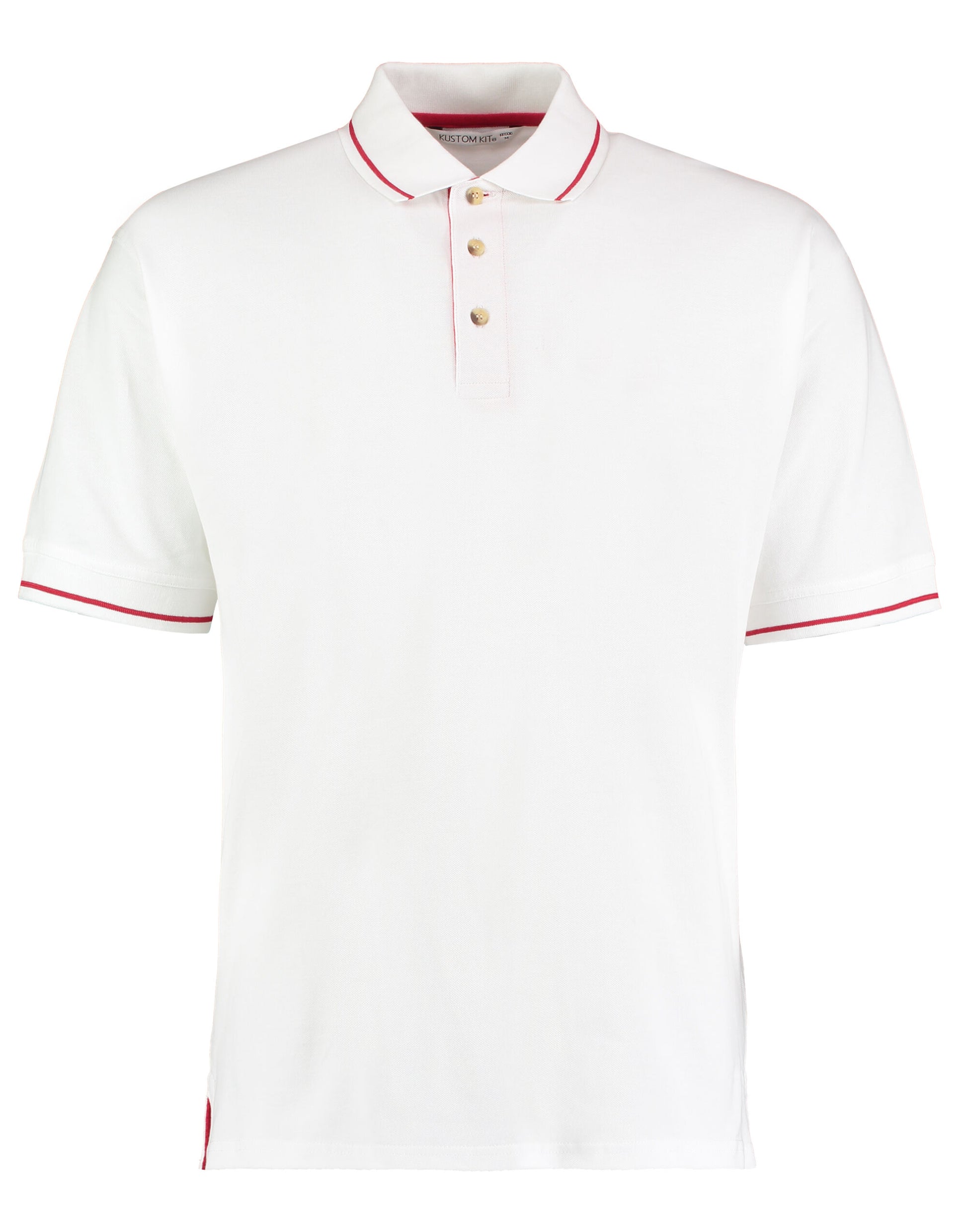 Classic Fit St.Mellion Polo - White/Bright Red