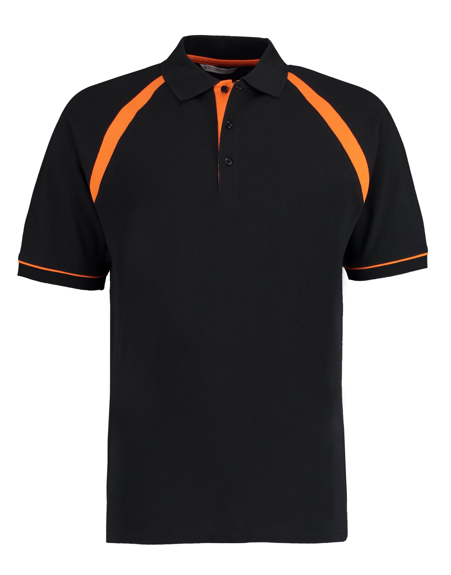 Classic Fit Oak Hill Polo - Black/Orange