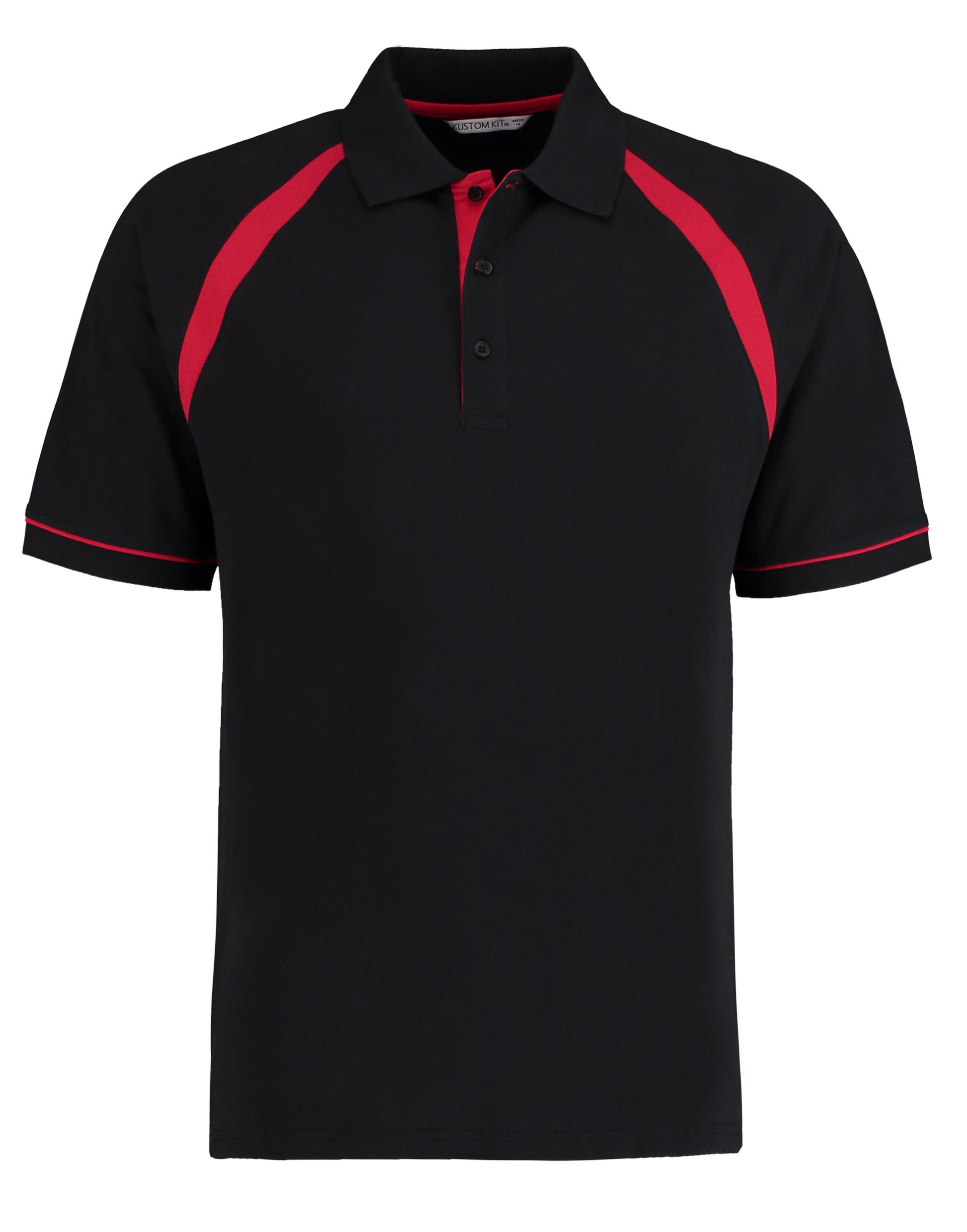 Classic Fit Oak Hill Polo - Black/Bright Red