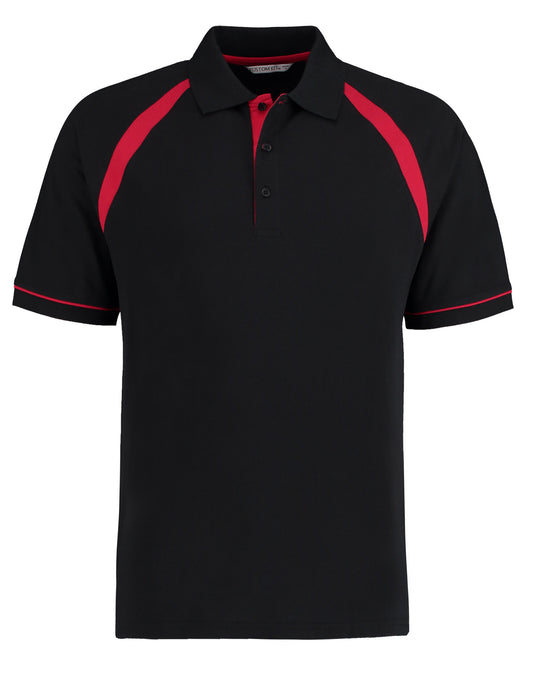 Classic Fit Oak Hill Polo - Black/Bright Red