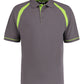 Classic Fit Oak Hill Polo - Charcoal/ Lime