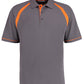 Classic Fit Oak Hill Polo - Charcoal/Orange