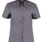 Tailored Fit Short Sleeve Premium Oxford Shirt - Charcoal
