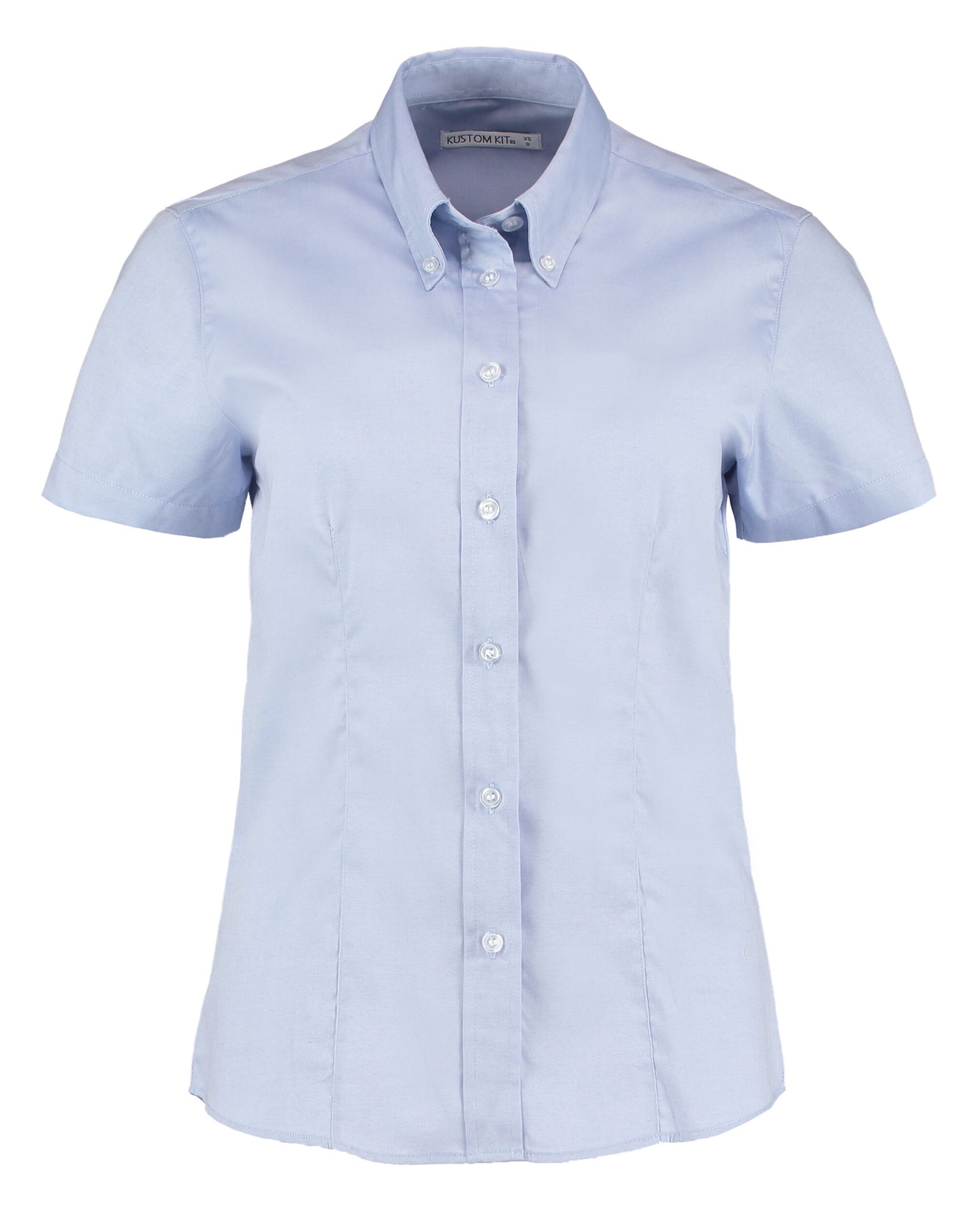 Tailored Fit Short Sleeve Premium Oxford Shirt - Light Blue