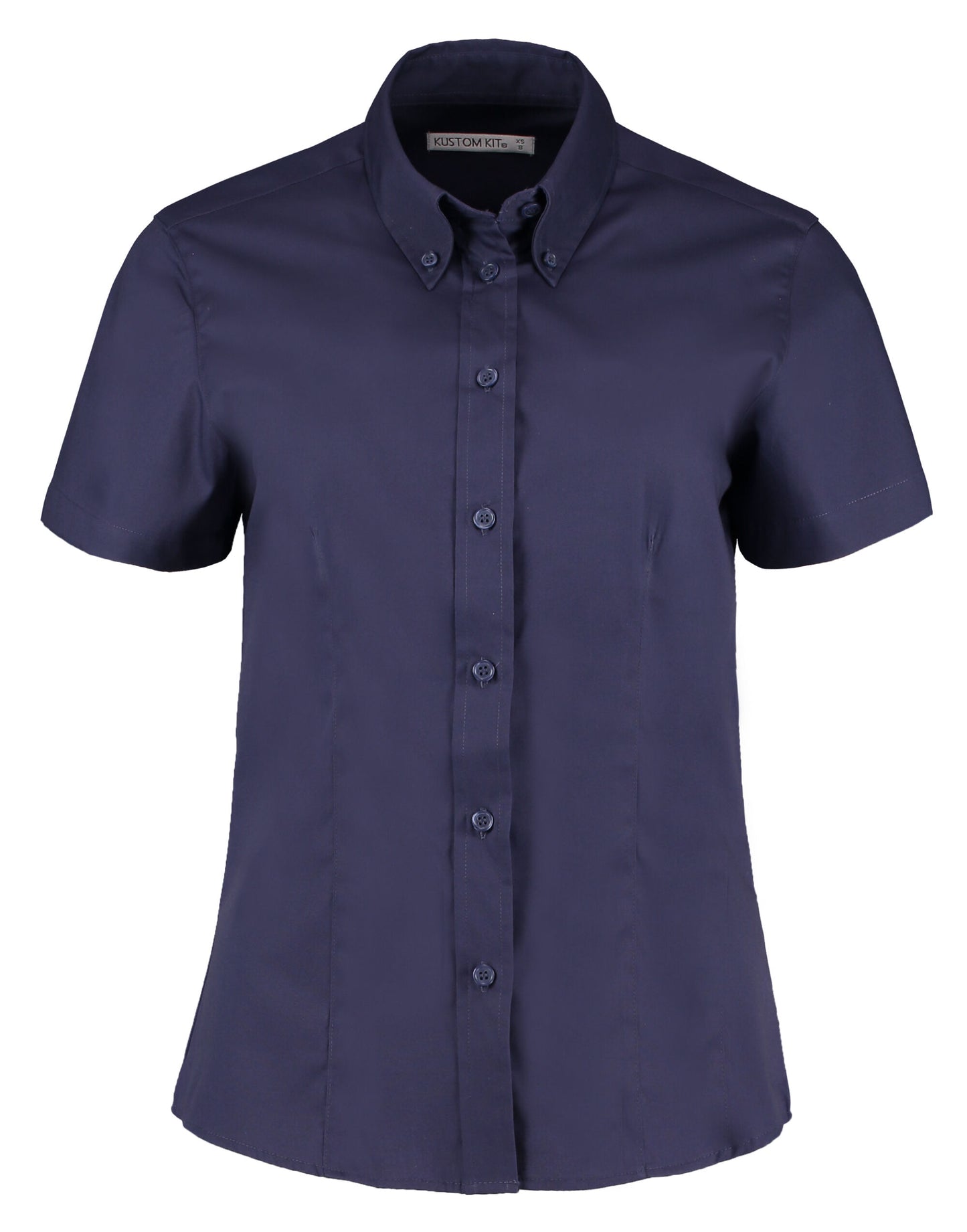 Tailored Fit Short Sleeve Premium Oxford Shirt - Midnight Navy