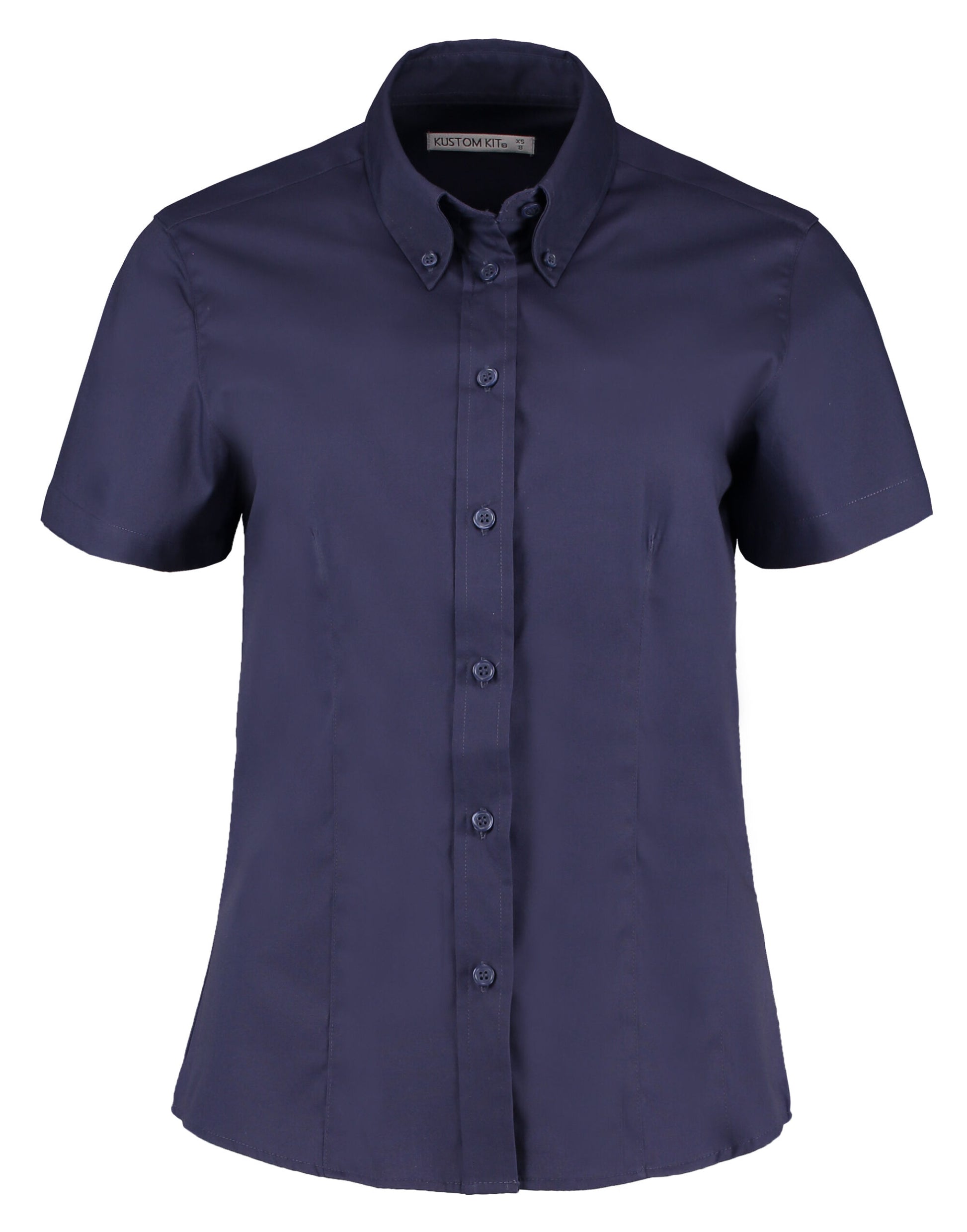 Tailored Fit Short Sleeve Premium Oxford Shirt - Midnight Navy