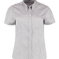 Tailored Fit Short Sleeve Premium Oxford Shirt - Silver Grey