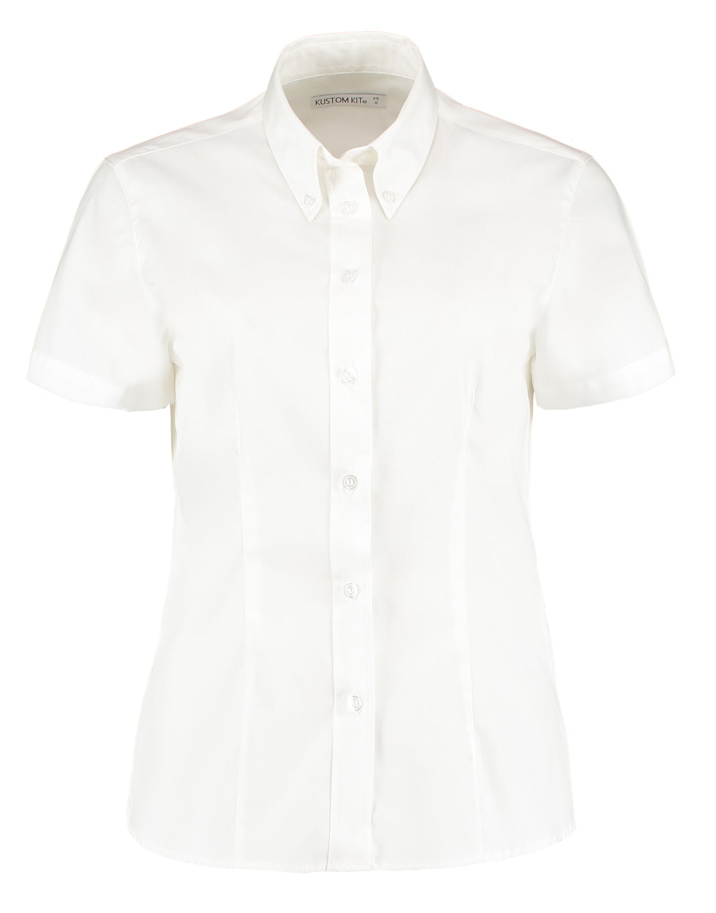 Tailored Fit Short Sleeve Premium Oxford Shirt - White