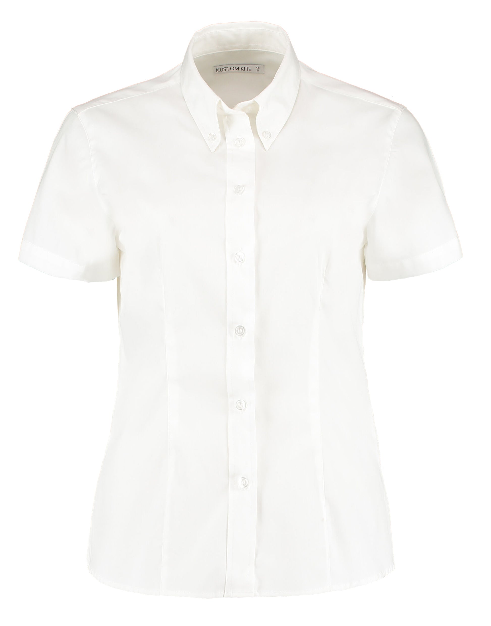 Tailored Fit Short Sleeve Premium Oxford Shirt - White