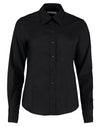 Tailored Fit Long Sleeve Premium Oxford Shirt - Black
