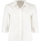 Tailored Fit 3/4 Sleeve Continental Blouse - White