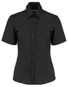 Tailored Fit Short Sleeve Business Shirt - Black