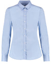 Tailored Fit Long Sleeve Stretch Oxford Shirt - Light Blue