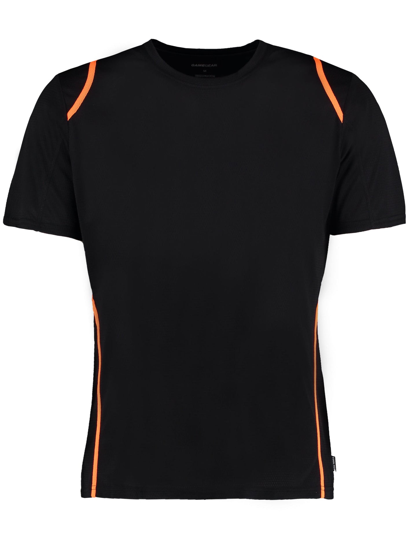 Men's Regular Fit Cooltex® Contrast Tee - Black/Fluorescent Orange