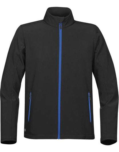 Men's Orbiter Softshell - Black/ Azure Blue