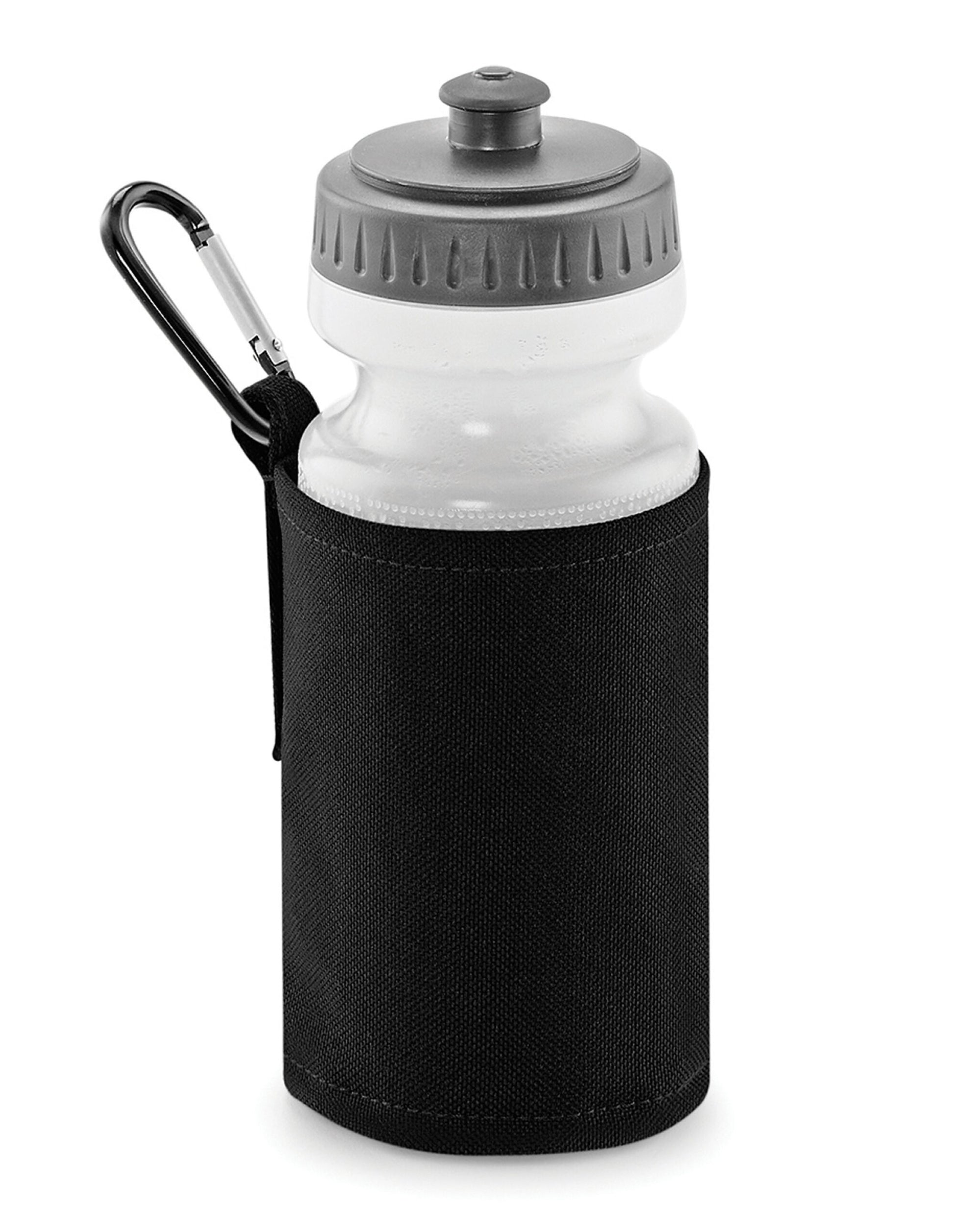 Water Bottle And Holder - Black
