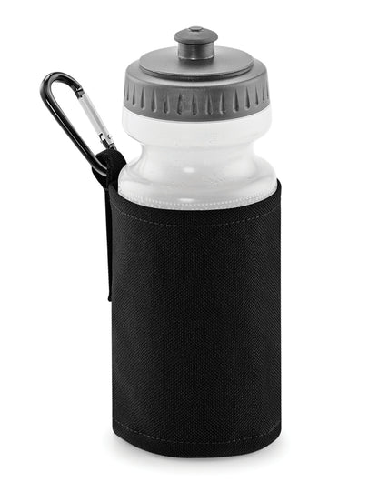 Water Bottle And Holder - Black
