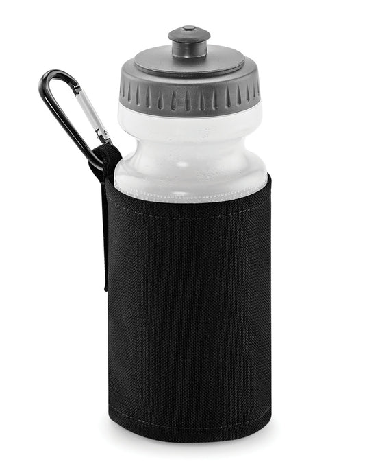 Water Bottle And Holder - Black