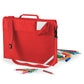 Junior Book Bag With Strap - Bright Red