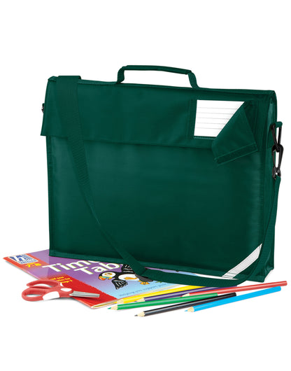 Junior Book Bag With Strap - Bottle Green