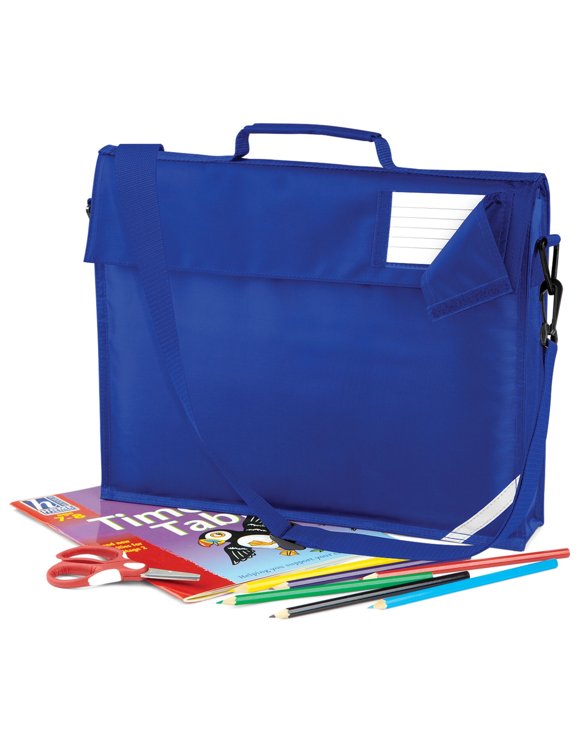Junior Book Bag With Strap - Bright Royal