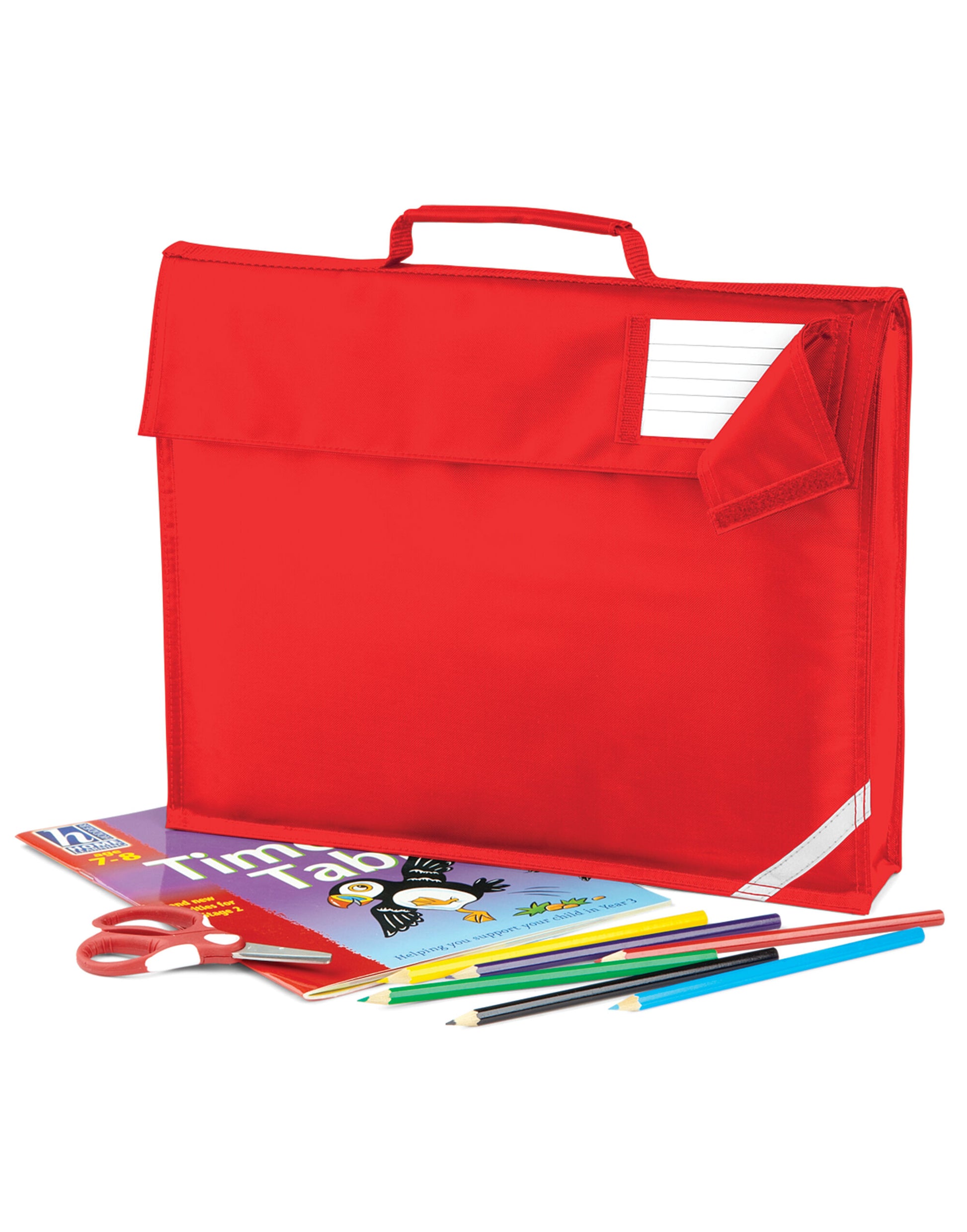 Junior Book Bag - Bright Red
