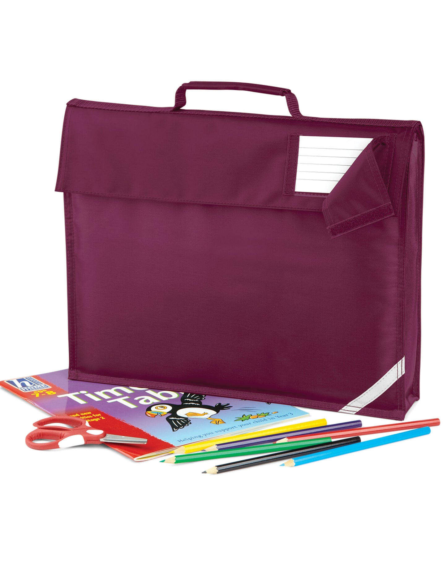 Junior Book Bag - Burgundy