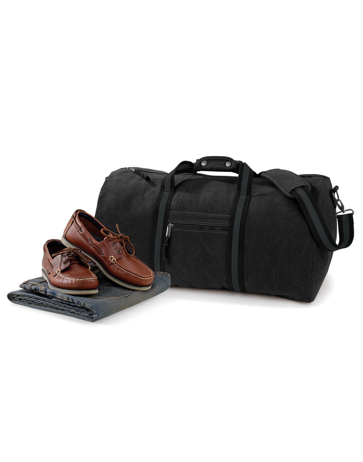 Vintage Canvas Holdall - Vintage Black