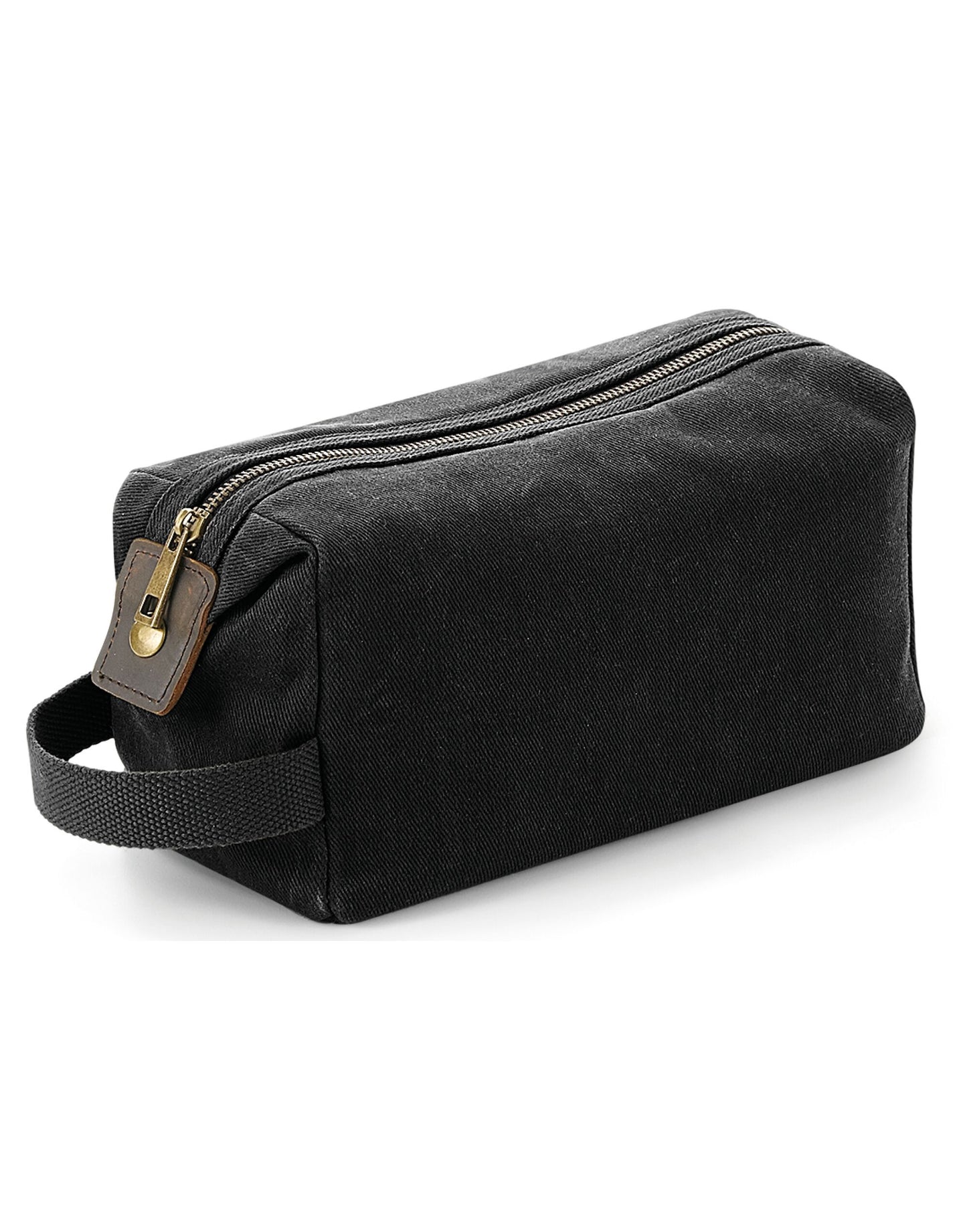 Heritage Waxed Canvas Wash Bag - Black