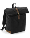 Heritage Waxed Canvas Backpack - Black