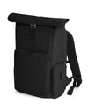 Q-Tech Charge Roll-Up Backpack - Black