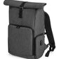 Q-Tech Charge Roll-Up Backpack - Granite Marl