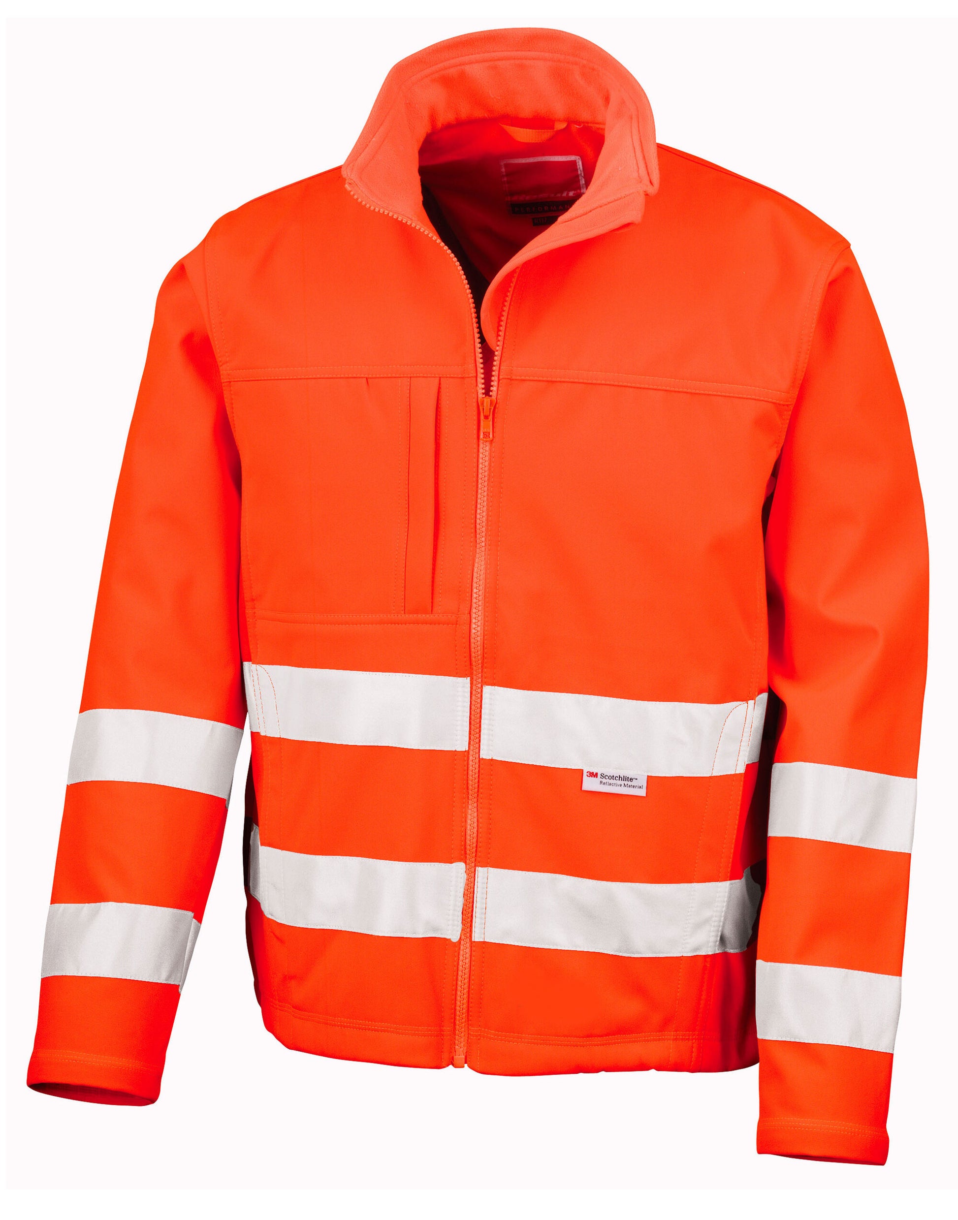 Hi-Vis Soft Shell Jacket - Hi Vis Orange