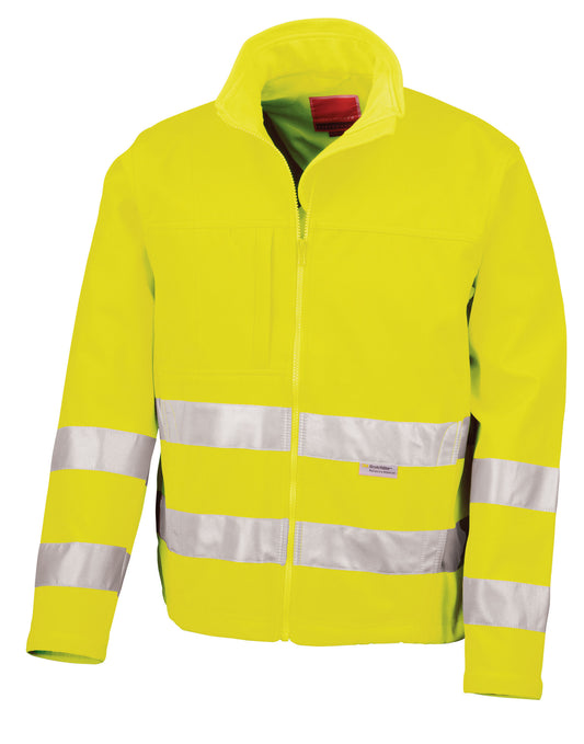 Hi-Vis Soft Shell Jacket - Hi-Vis Yellow