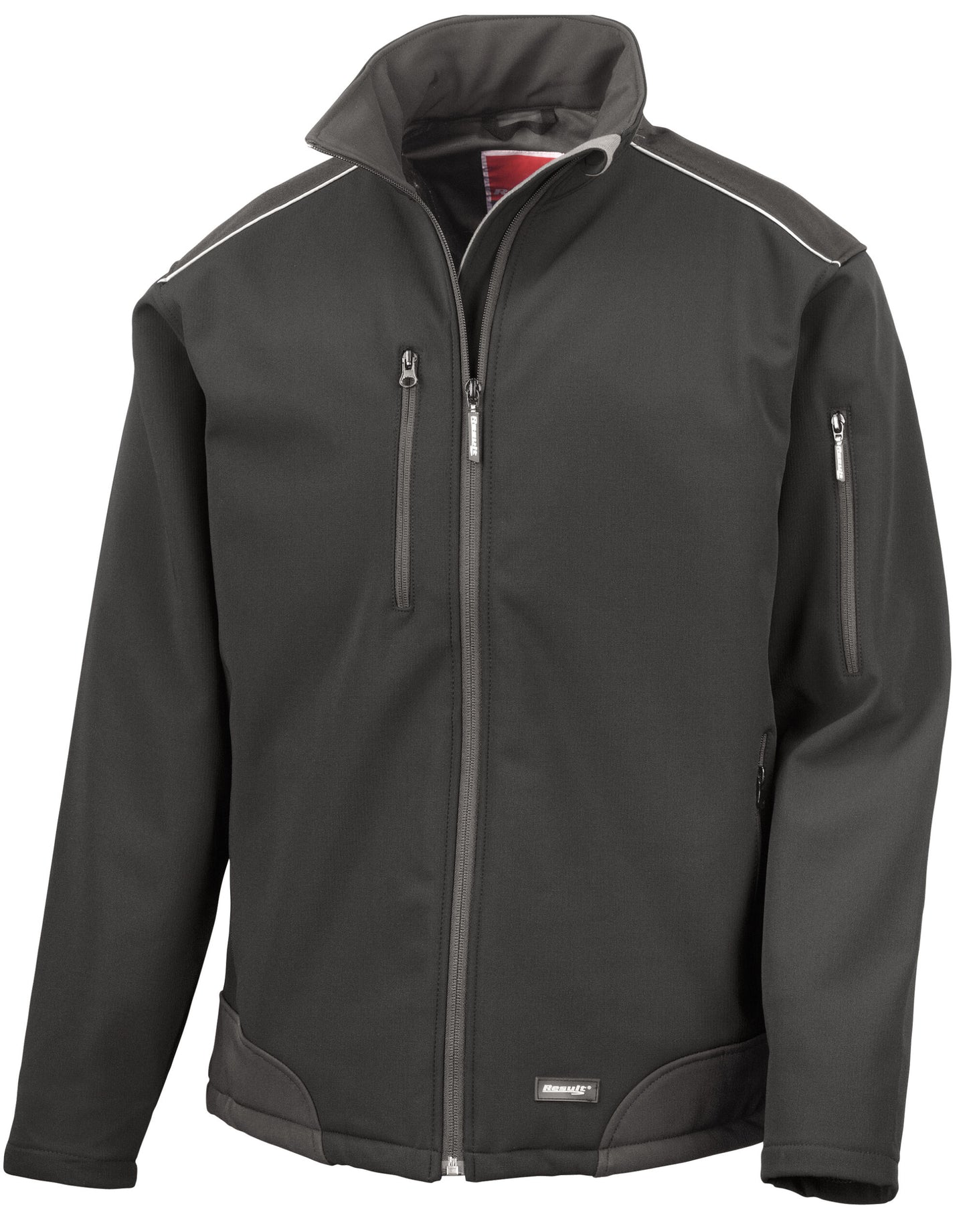 Ripstop Softshell Workwear Jacket with CORDURA® - Black/Black