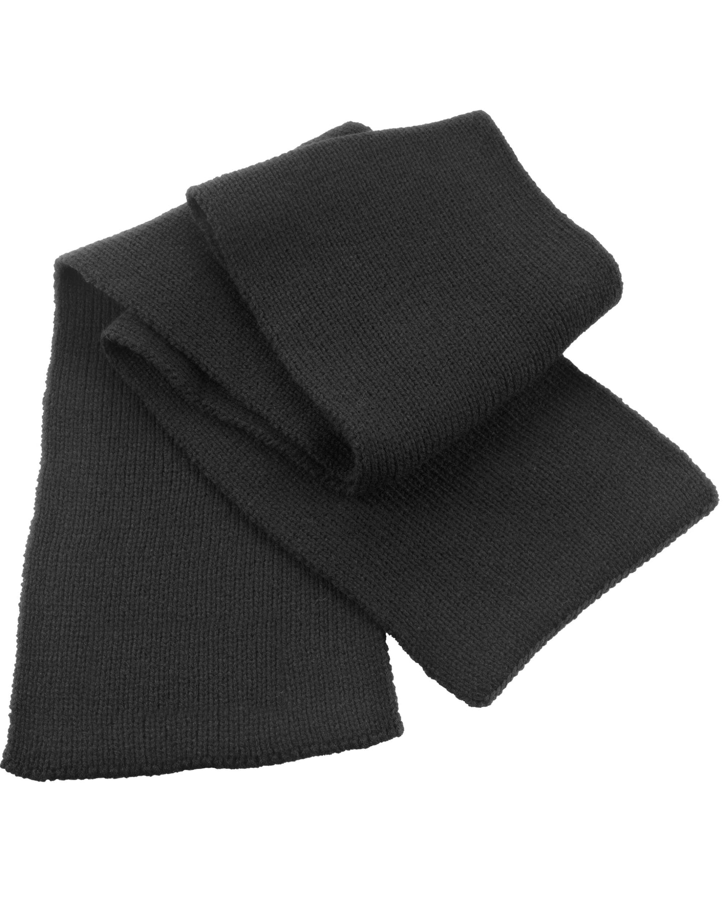 Classic Heavy Knit Scarf - Black
