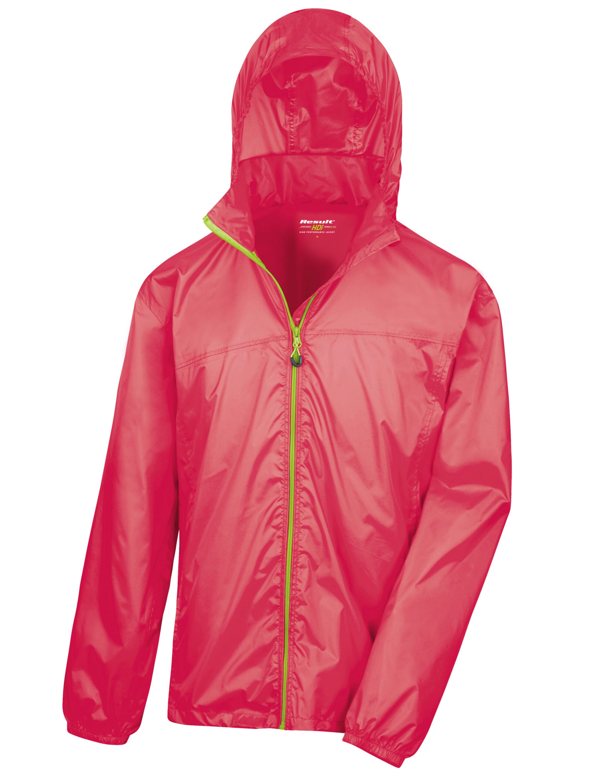 HDi Quest Lightweight Stowable Jacket - Raspberry/Lime