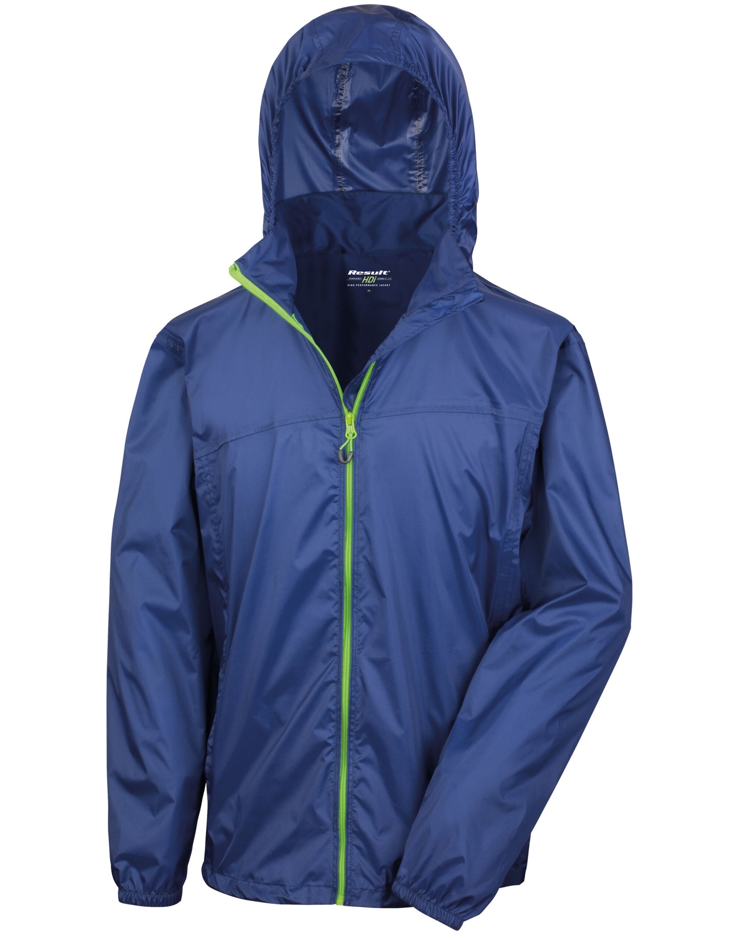 HDi Quest Lightweight Stowable Jacket - Navy/Lime